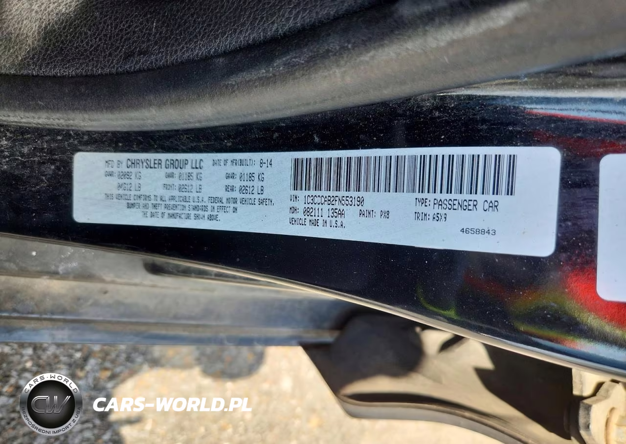 2015 Chrysler 200 Limited VIN:1C3CCCAB2FN553190 - 12