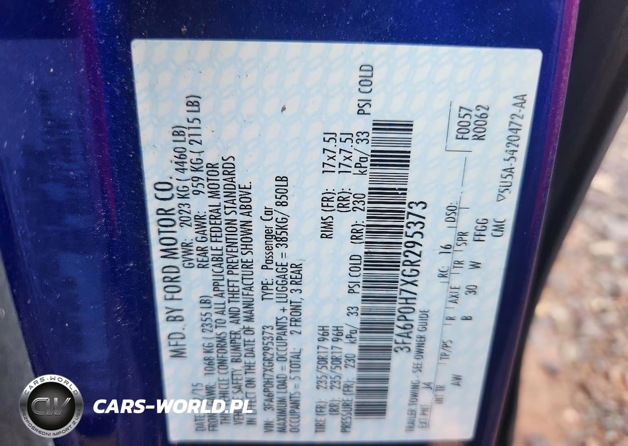 2016 Ford Fusion Se VIN:3FA6P0H7XGR295373 - 12
