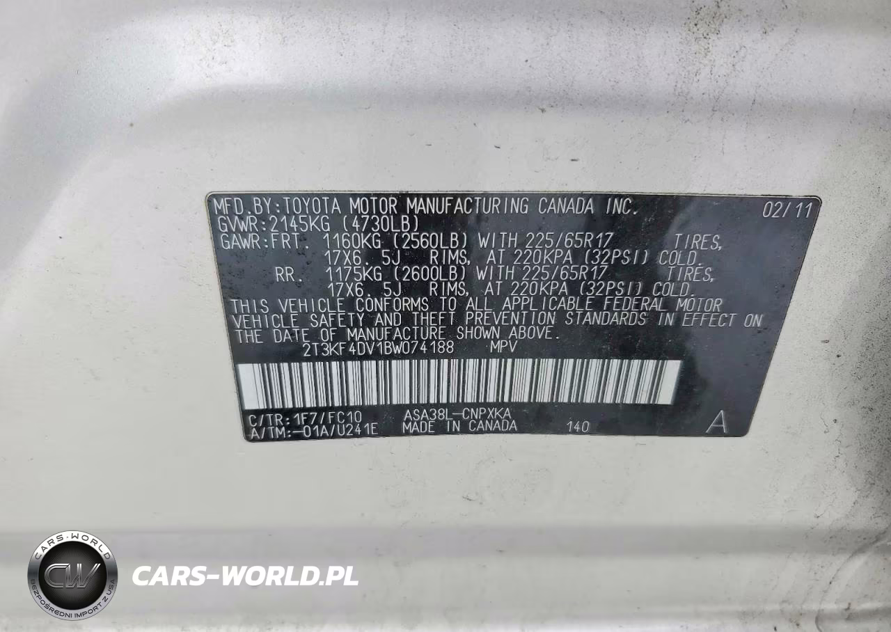 2011 Toyota Rav4 Base VIN:2T3KF4DV1BW074188 - 13