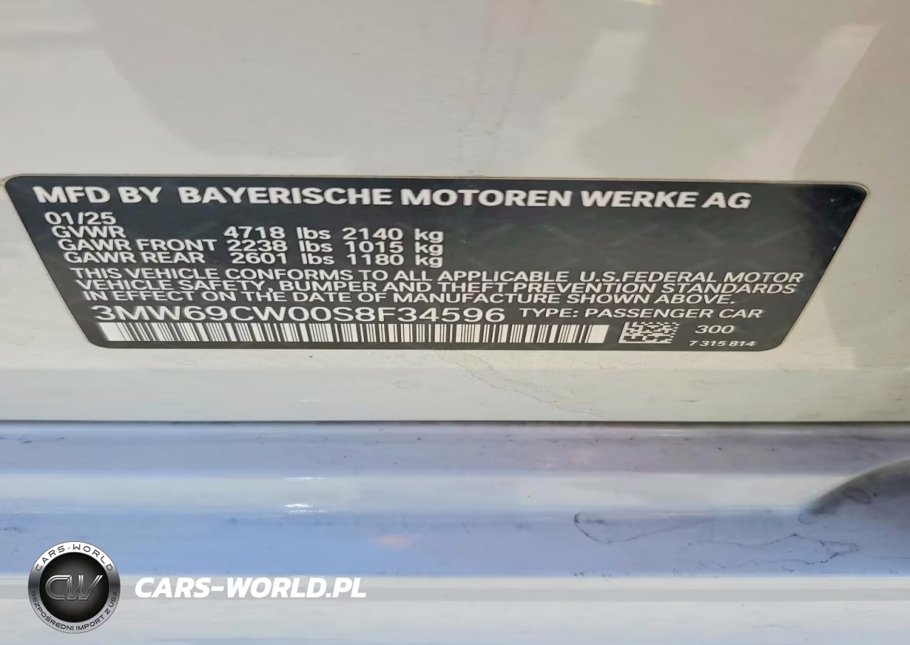 2025 BMW 330I VIN:3MW69CW00S8F34596 - 12