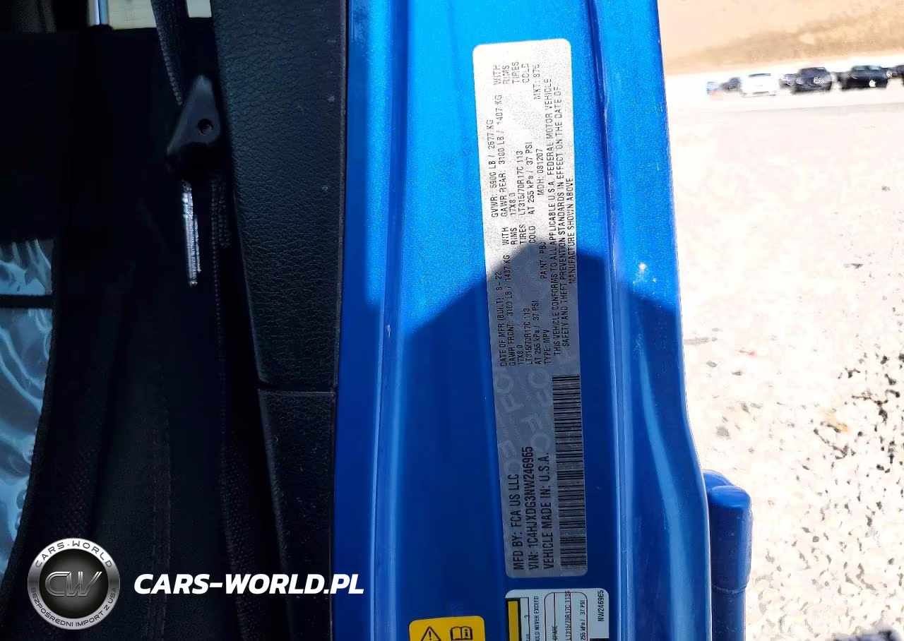 2022 Jeep Wrangler Unlimited Sport VIN:1C4HJXDG3NW246965 - 13