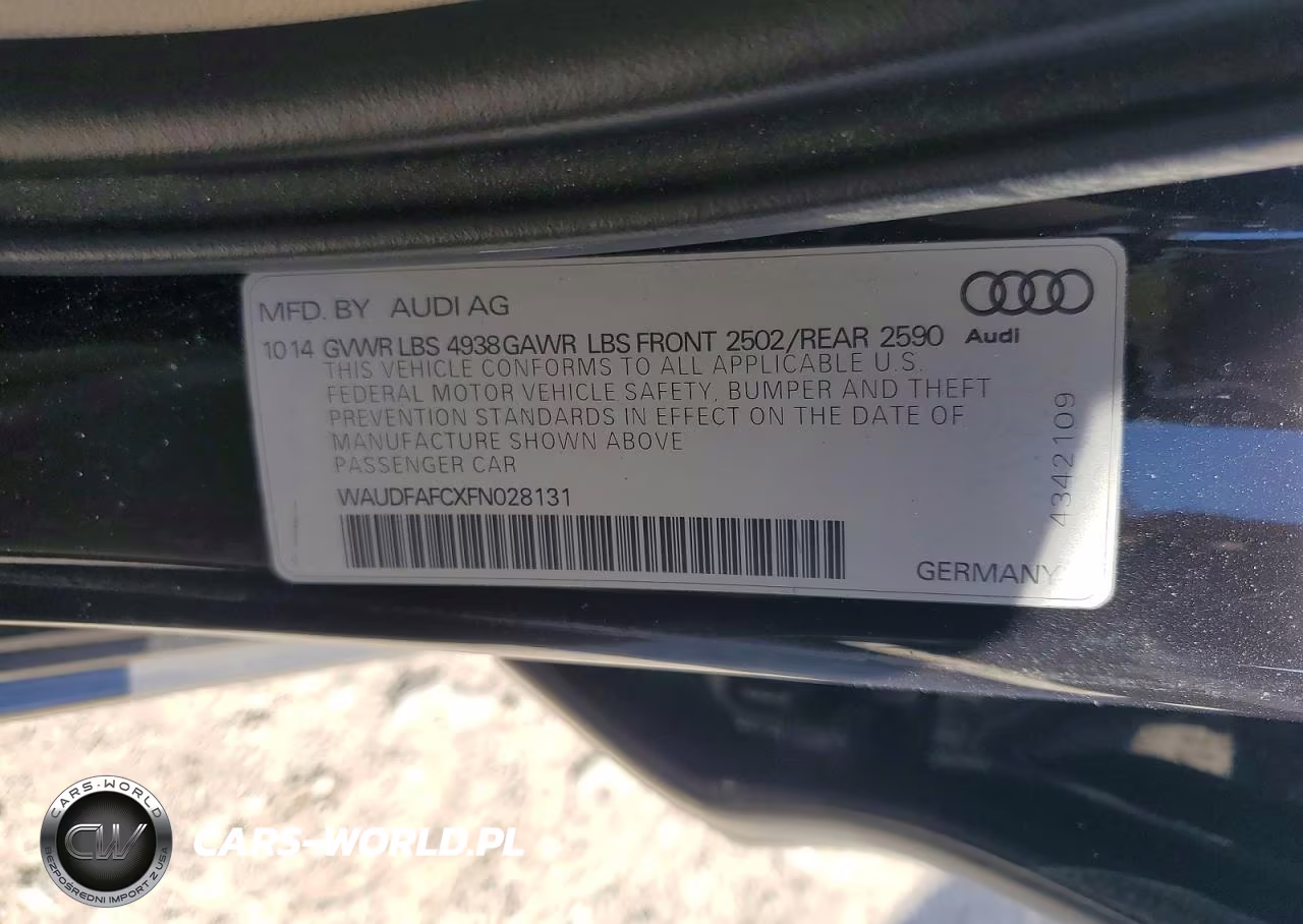 2015 Audi A6 Premium Plus VIN:WAUDFAFCXFN028131 - 12