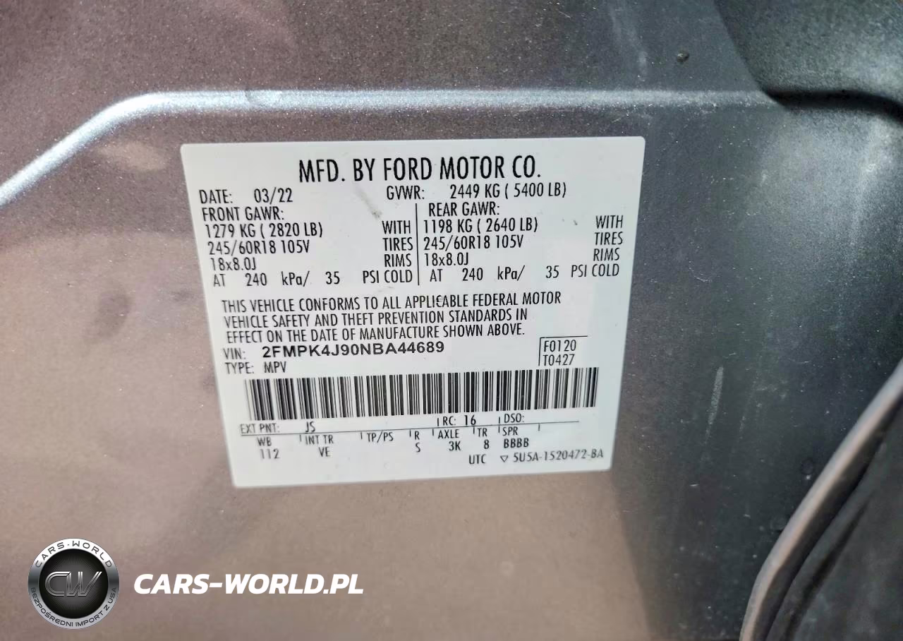 2022 Ford Edge Sel VIN:2FMPK4J90NBA44689 - 13