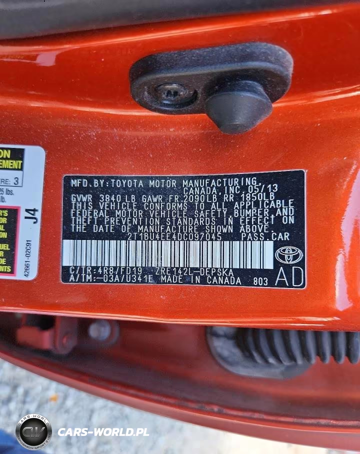 2013 Toyota Corolla Base VIN:2T1BU4EE4DC097045 - 23