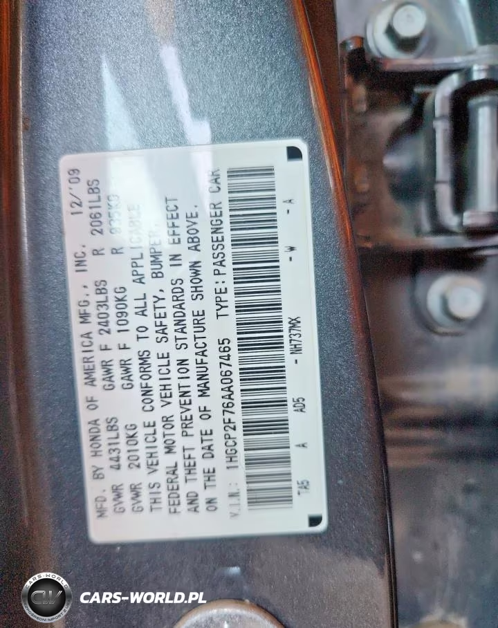2010 Honda Accord Ex VIN:1HGCP2F76AA067465 - 12