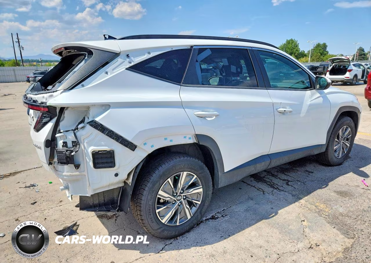 2022 Hyundai Tucson Blue VIN:KM8JBCA18NU020841 - 3
