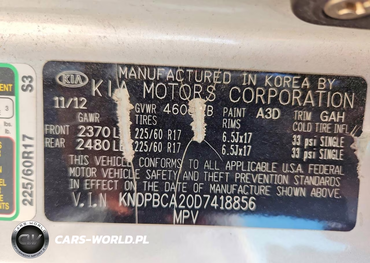2013 Kia Sportage Lx VIN:KNDPBCA20D7418856 - 12