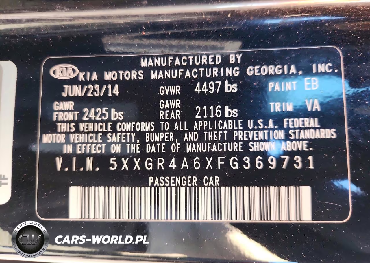 2015 Kia Optima Sx VIN:5XXGR4A6XFG369731 - 12