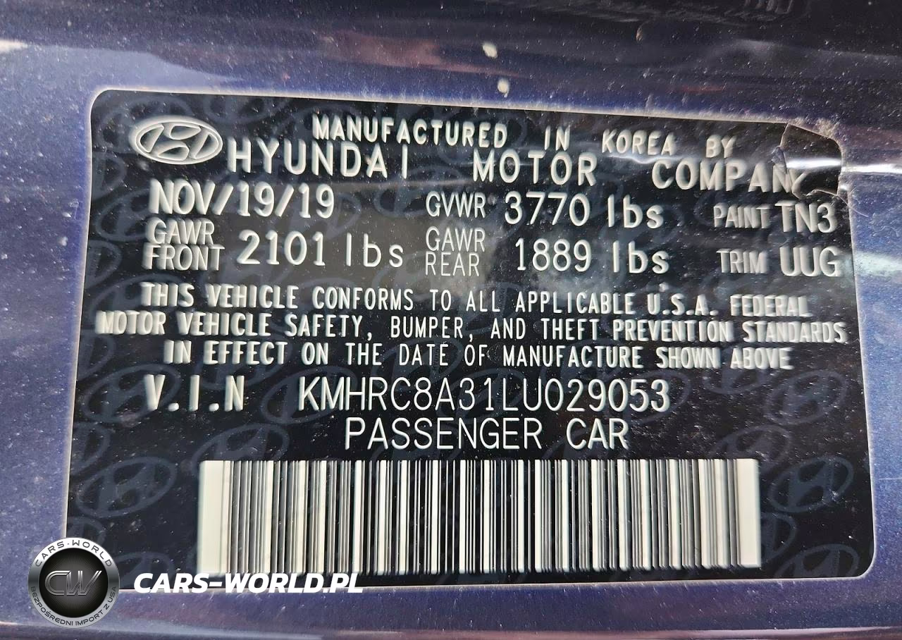 2020 Hyundai Venue Denim VIN:KMHRC8A31LU029053 - 14