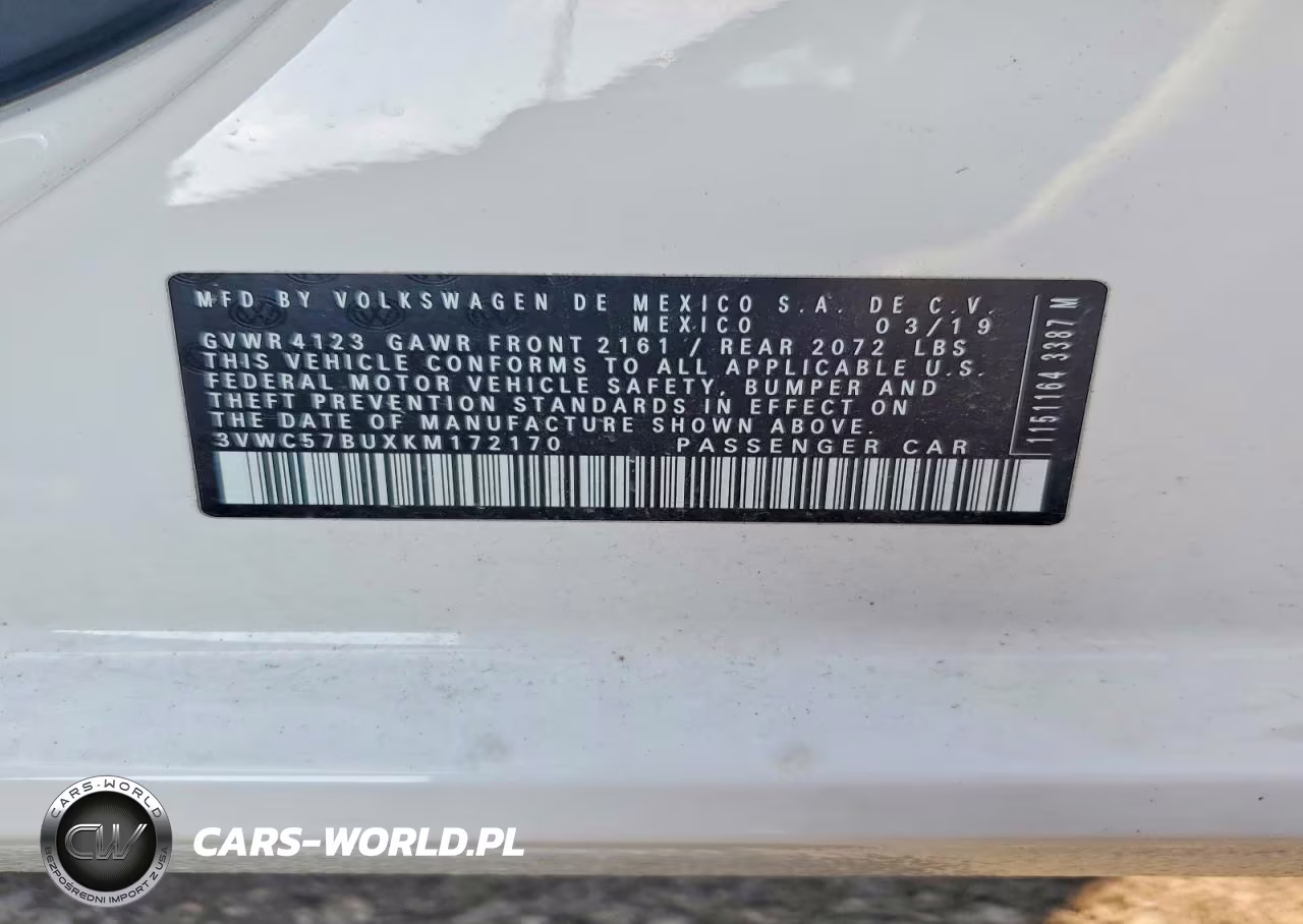 2019 Volkswagen Jetta S VIN:3VWC57BUXKM172170 - 12
