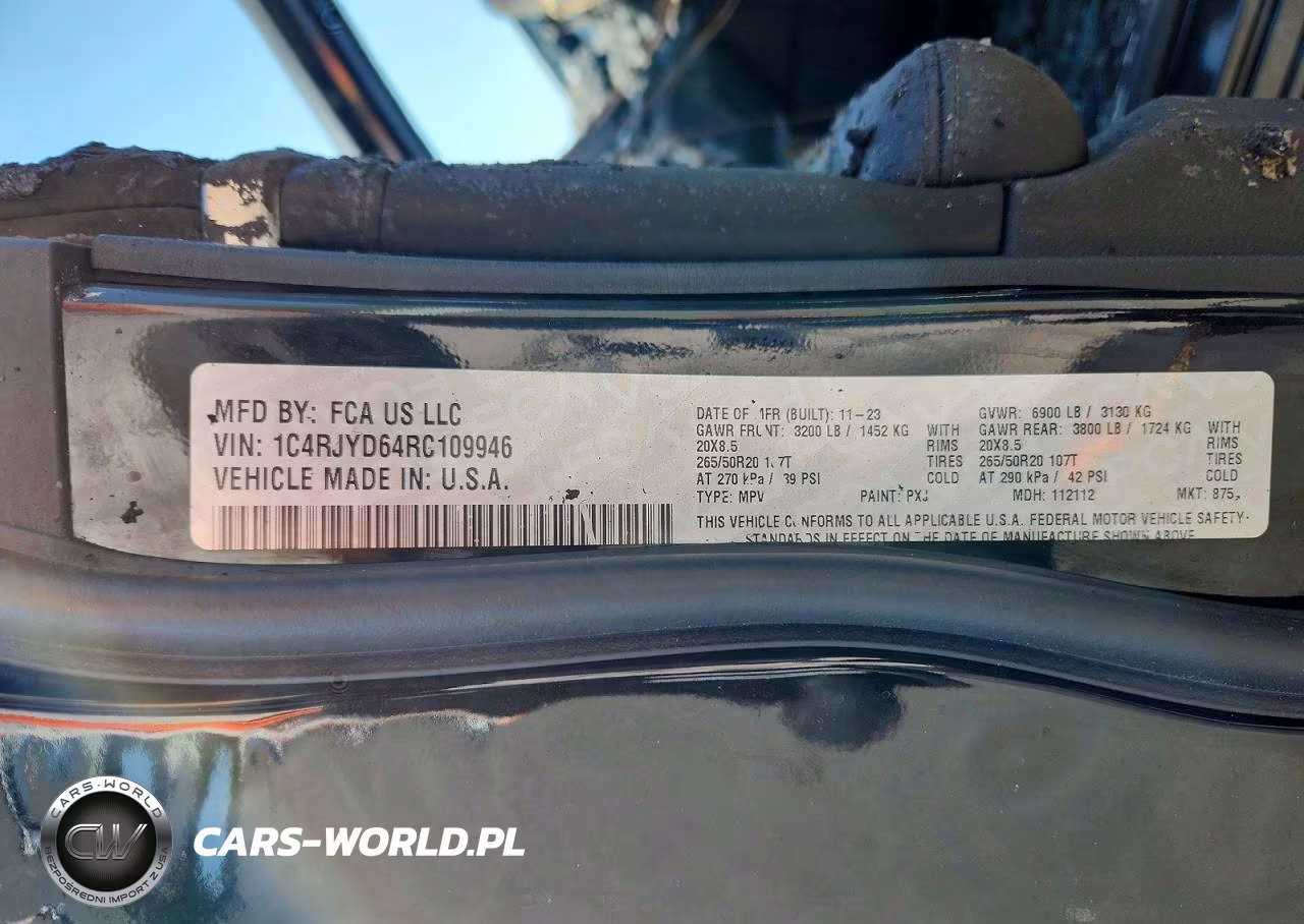 2024 Jeep Grand Cherokee Overland 4Xe VIN:1C4RJYD64RC109946 - 13