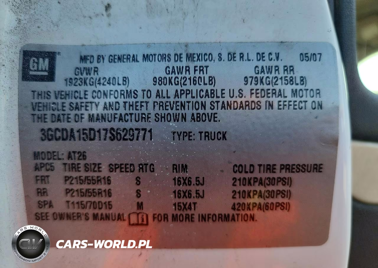 2007 Chevrolet Hhr Panel Ls VIN:3GCDA15D17S629771 - 12
