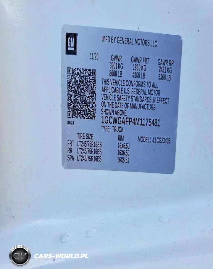 2021 Chevrolet Express 2500 Utility - Service Van VIN:1GCWGAFP4M1175481 - 13