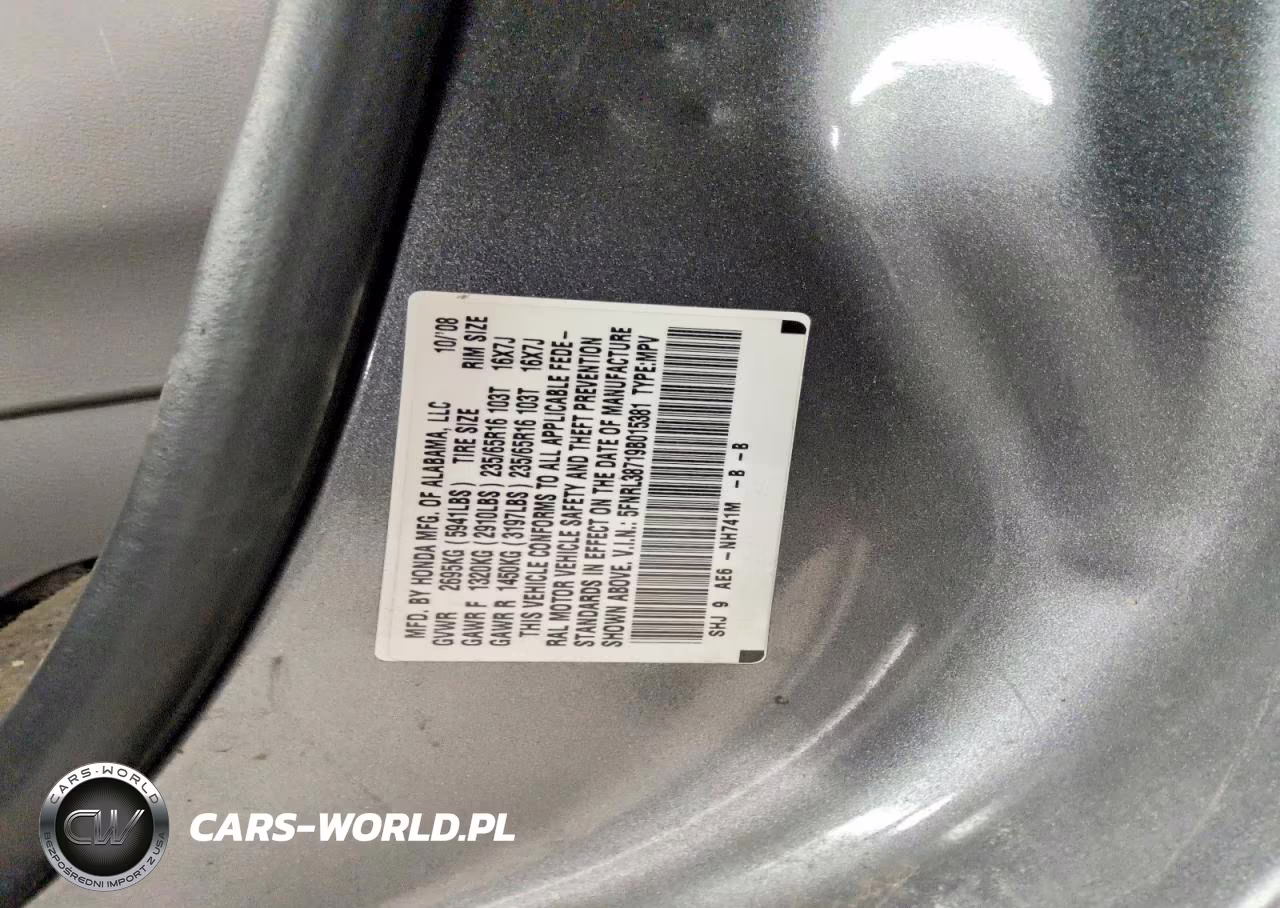 2009 Honda Odyssey Exl VIN:5FNRL38719B015381 - 13