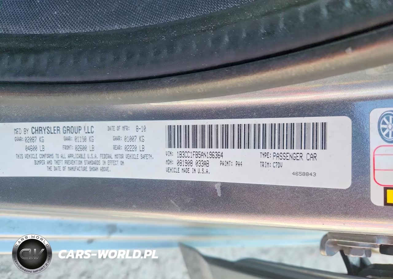 2010 Dodge Avenger Express VIN:1B3CC1FB5AN196364 - 12