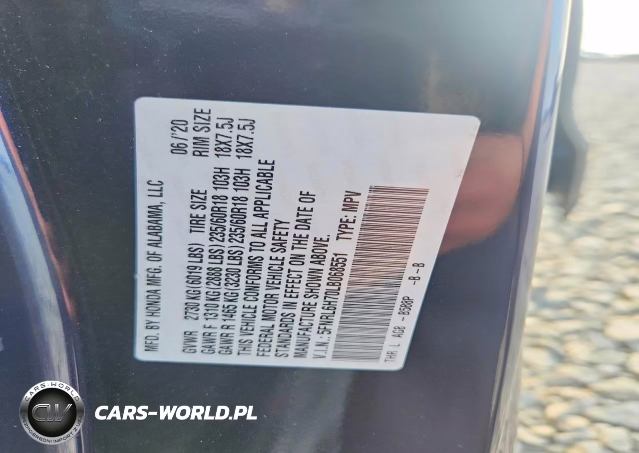 2020 Honda Odyssey Exl VIN:5FNRL6H70LB068551 - 13