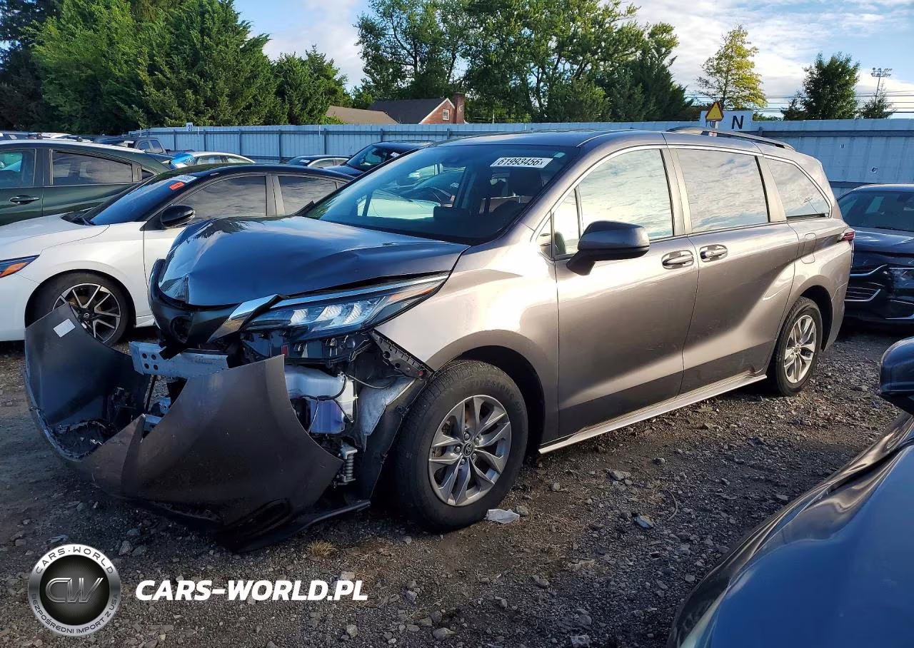 2022 Toyota Sienna Le VIN:5TDKSKFC8NS042386 - 1