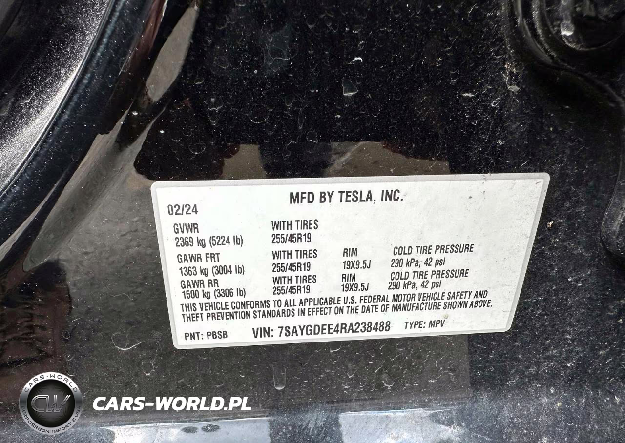 2024 Tesla Model Y VIN:7SAYGDEE4RA238488 - 10