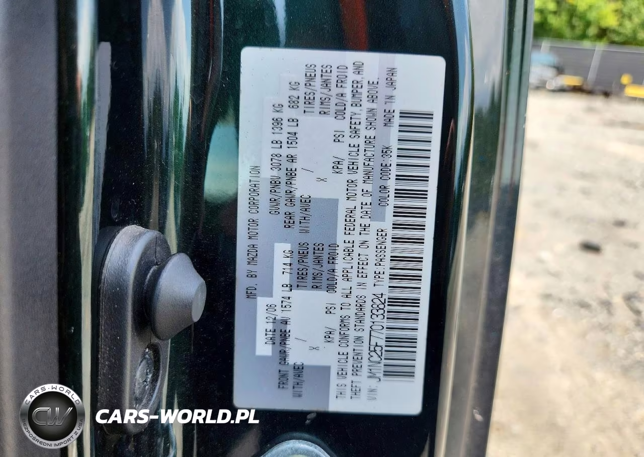 2007 Mazda Mx-5 Miata VIN:JM1NC25F770133824 - 12