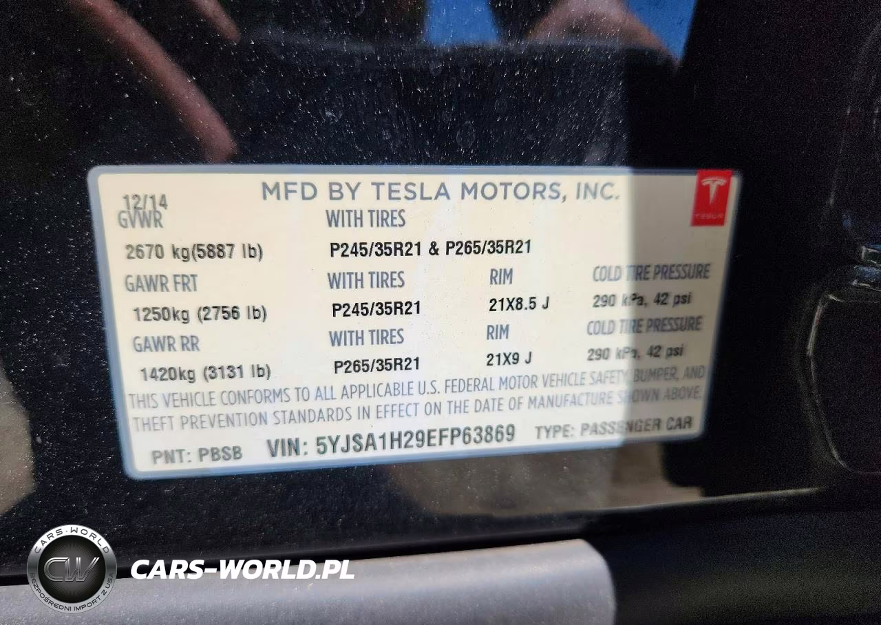 2014 Tesla Model S VIN:5YJSA1H29EFP63869 - 13