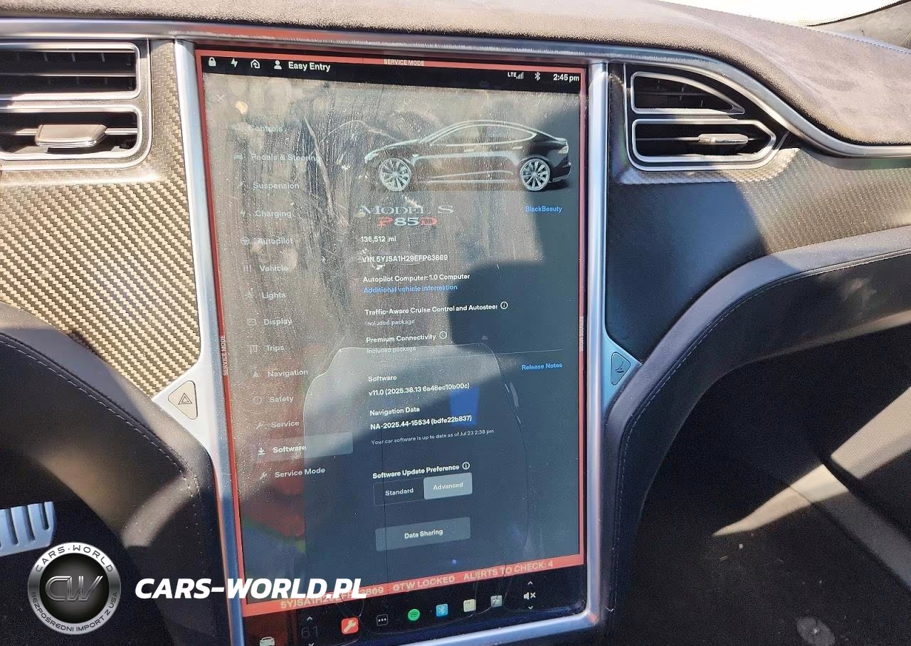 2014 Tesla Model S VIN:5YJSA1H29EFP63869 - 9