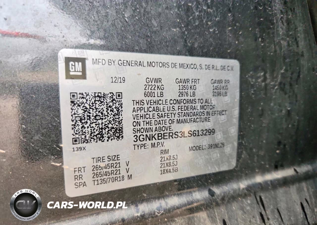 2020 Chevrolet Blazer Rs VIN:3GNKBERS3LS613299 - 12