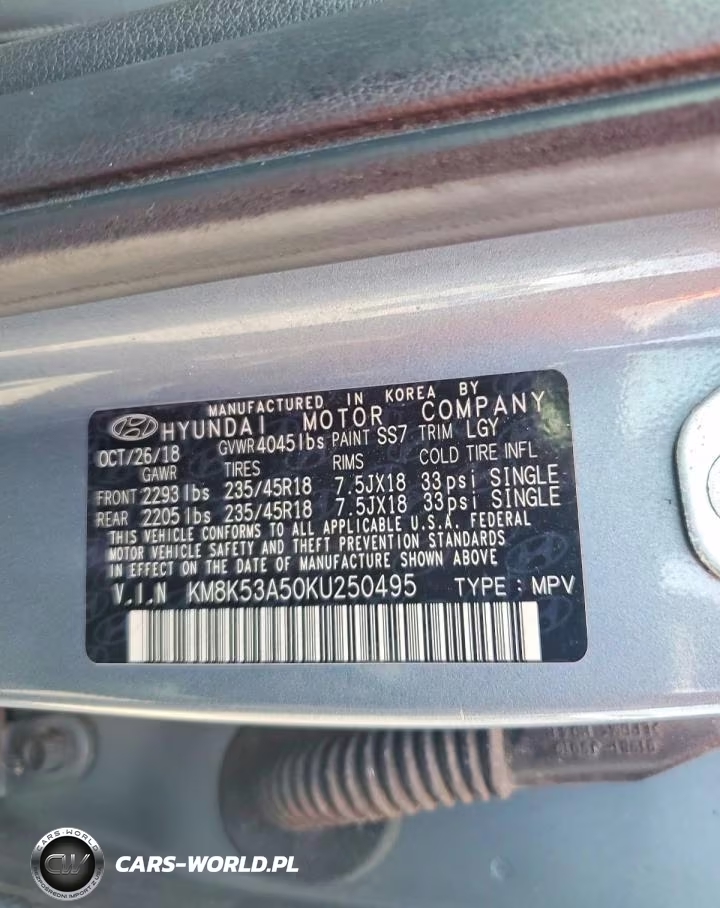 2019 Hyundai Kona Ultimate VIN:KM8K53A50KU250495 - 12