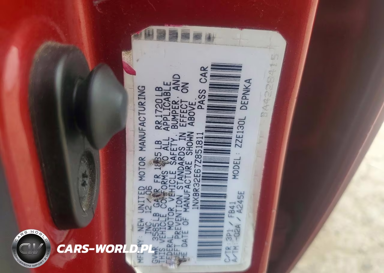 2007 Toyota Corolla Le VIN:1NXBR32E67Z851811 - 12