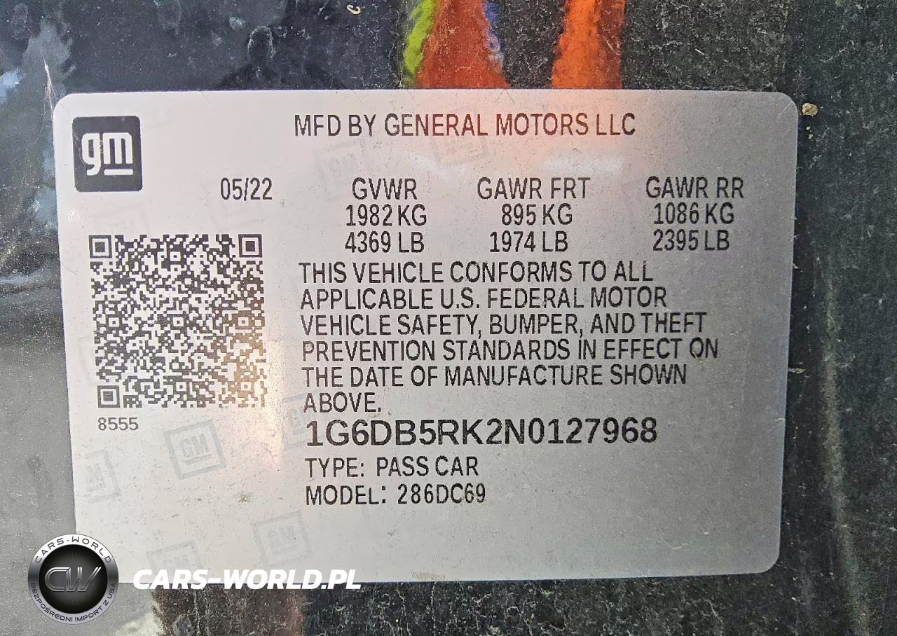 2022 Cadillac Ct4 Premium Luxury VIN:1G6DB5RK2N0127968 - 12