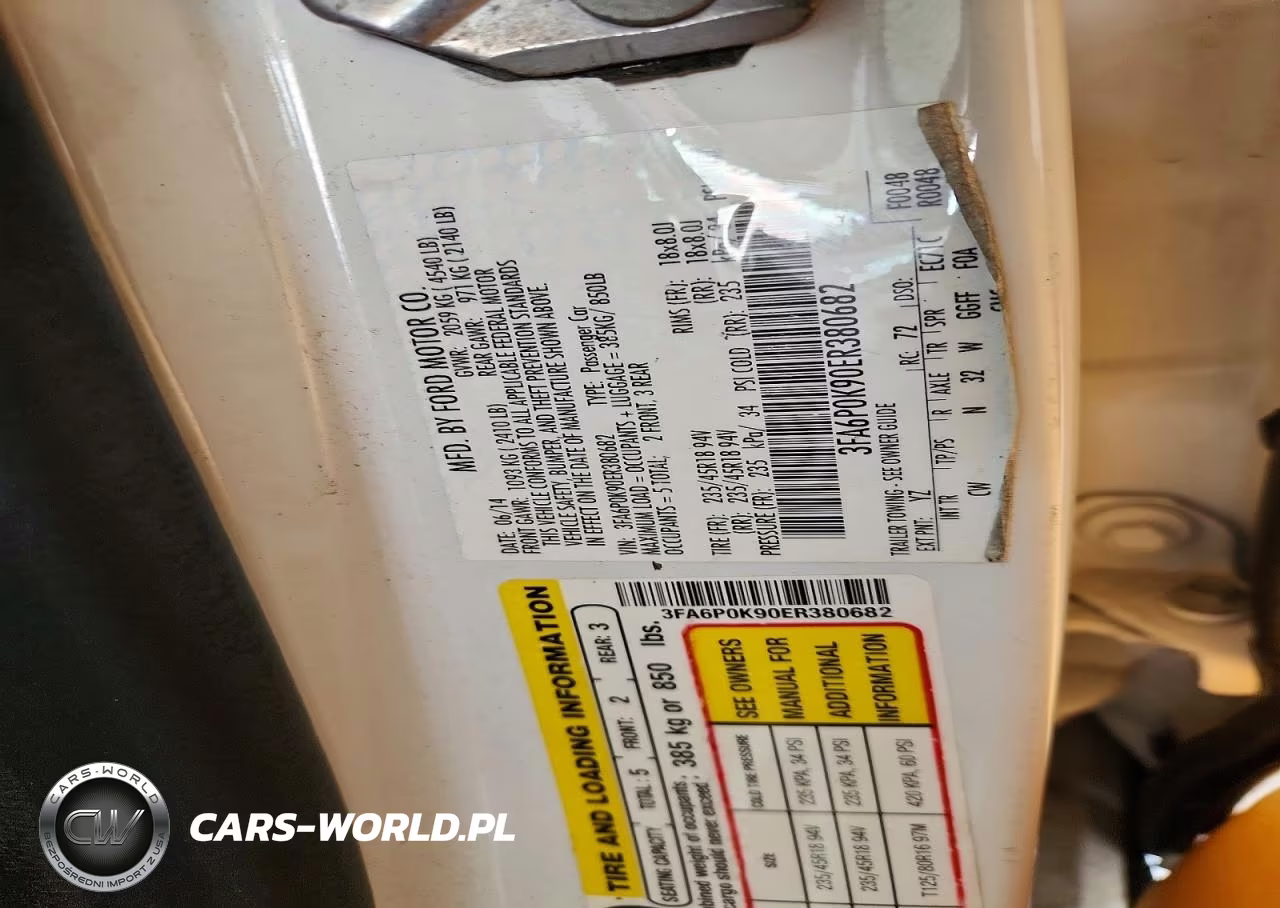 2014 Ford Fusion Titanium VIN:3FA6P0K90ER380682 - 12