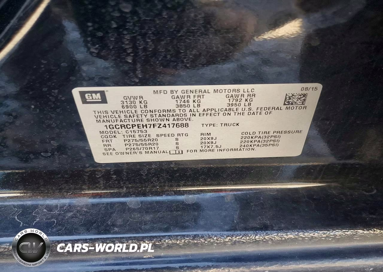 2015 Chevrolet Silverado C1500 VIN:1GCRCPEH7FZ417688 - 12