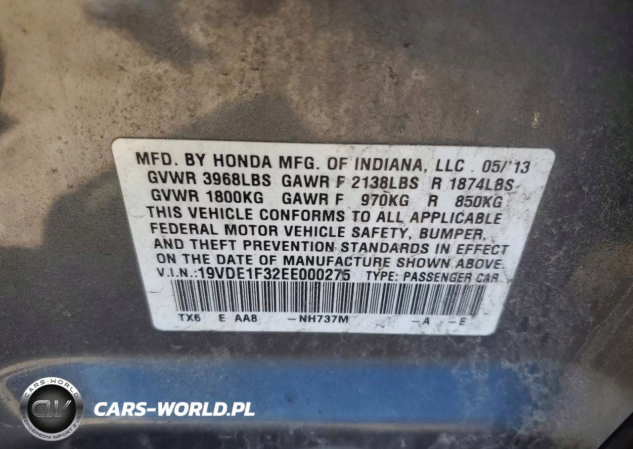 2014 Acura Ilx 20 VIN:19VDE1F32EE000275 - 12
