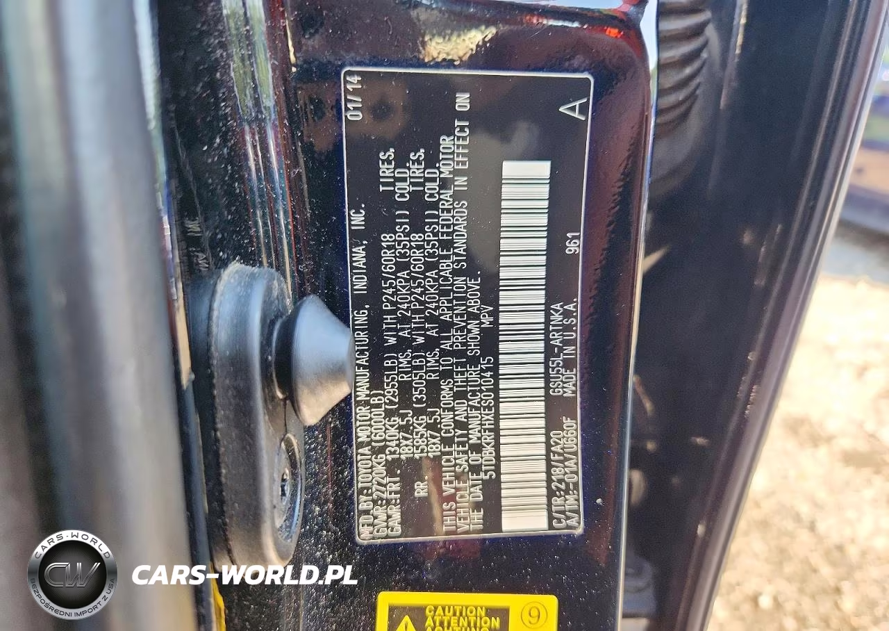 2014 Toyota Highlander Le Plus VIN:5TDBKRFHXES010415 - 13