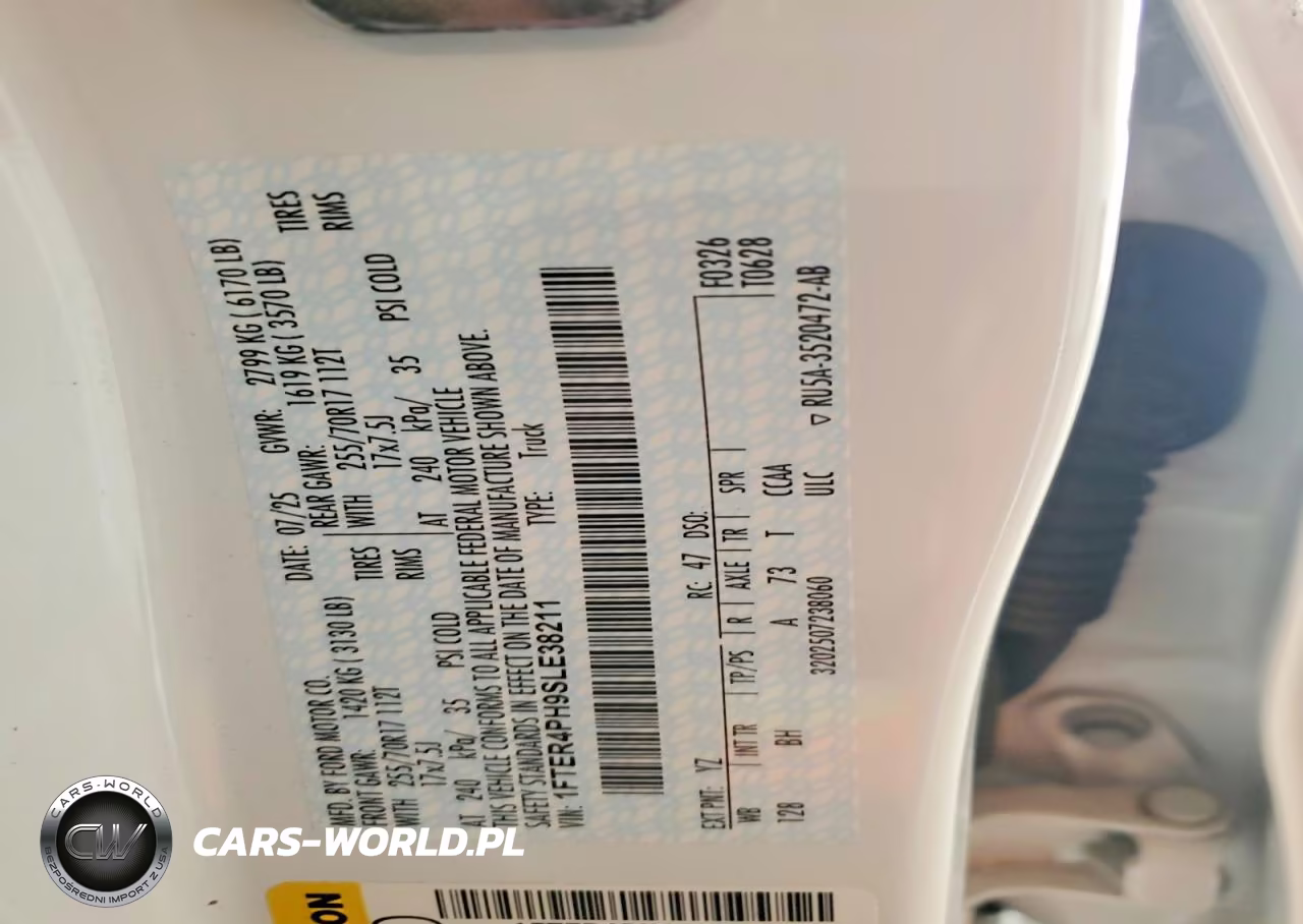 2025 Ford Ranger Xl VIN:1FTER4PH9SLE38211 - 12