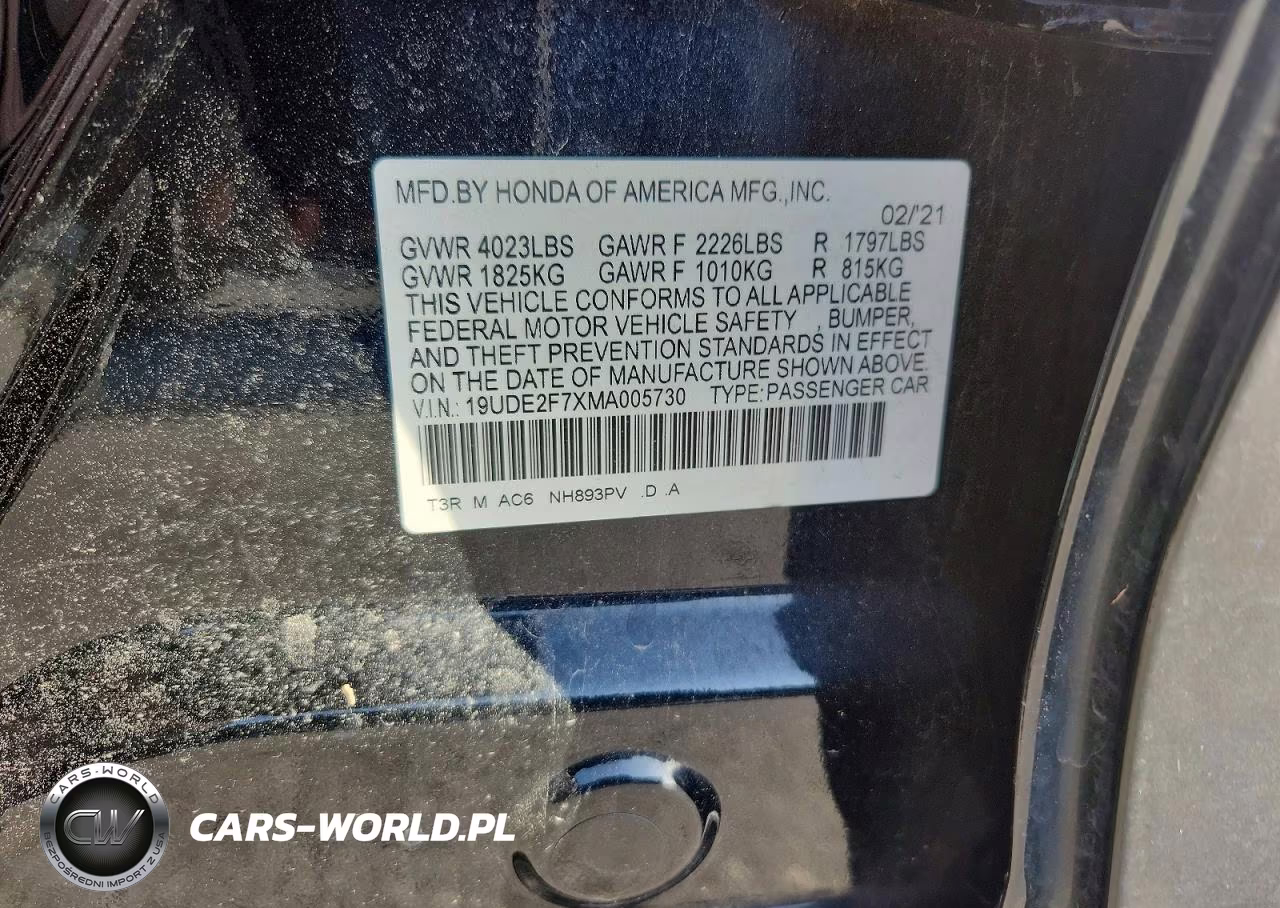 2021 Acura Ilx Premium VIN:19UDE2F7XMA005730 - 12