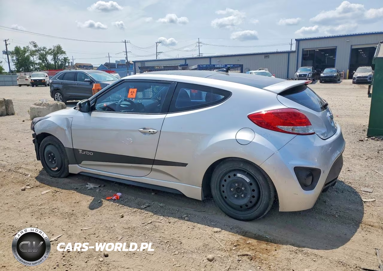 2013 Hyundai Veloster Turbo VIN:KMHTC6AE2DU110477 - 2