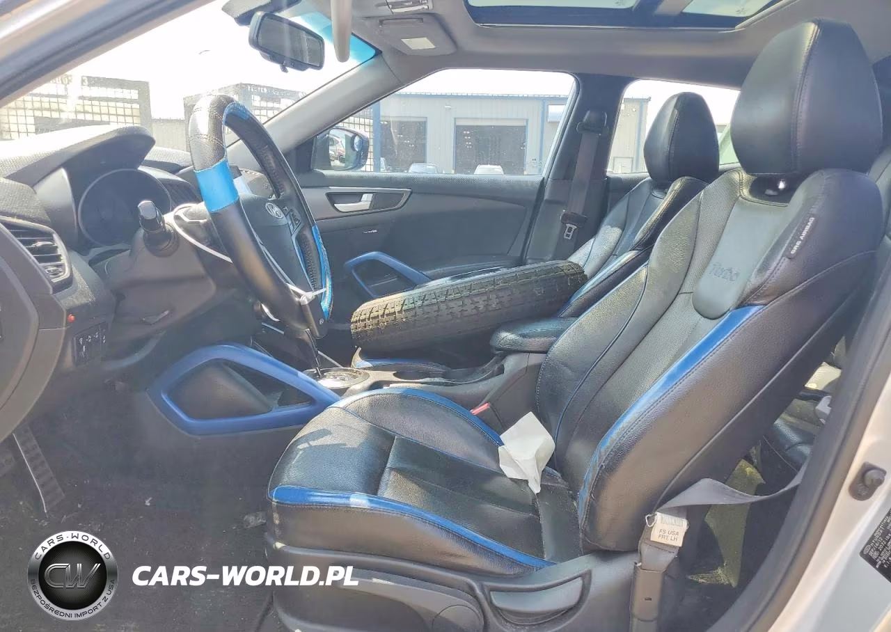 2013 Hyundai Veloster Turbo VIN:KMHTC6AE2DU110477 - 7