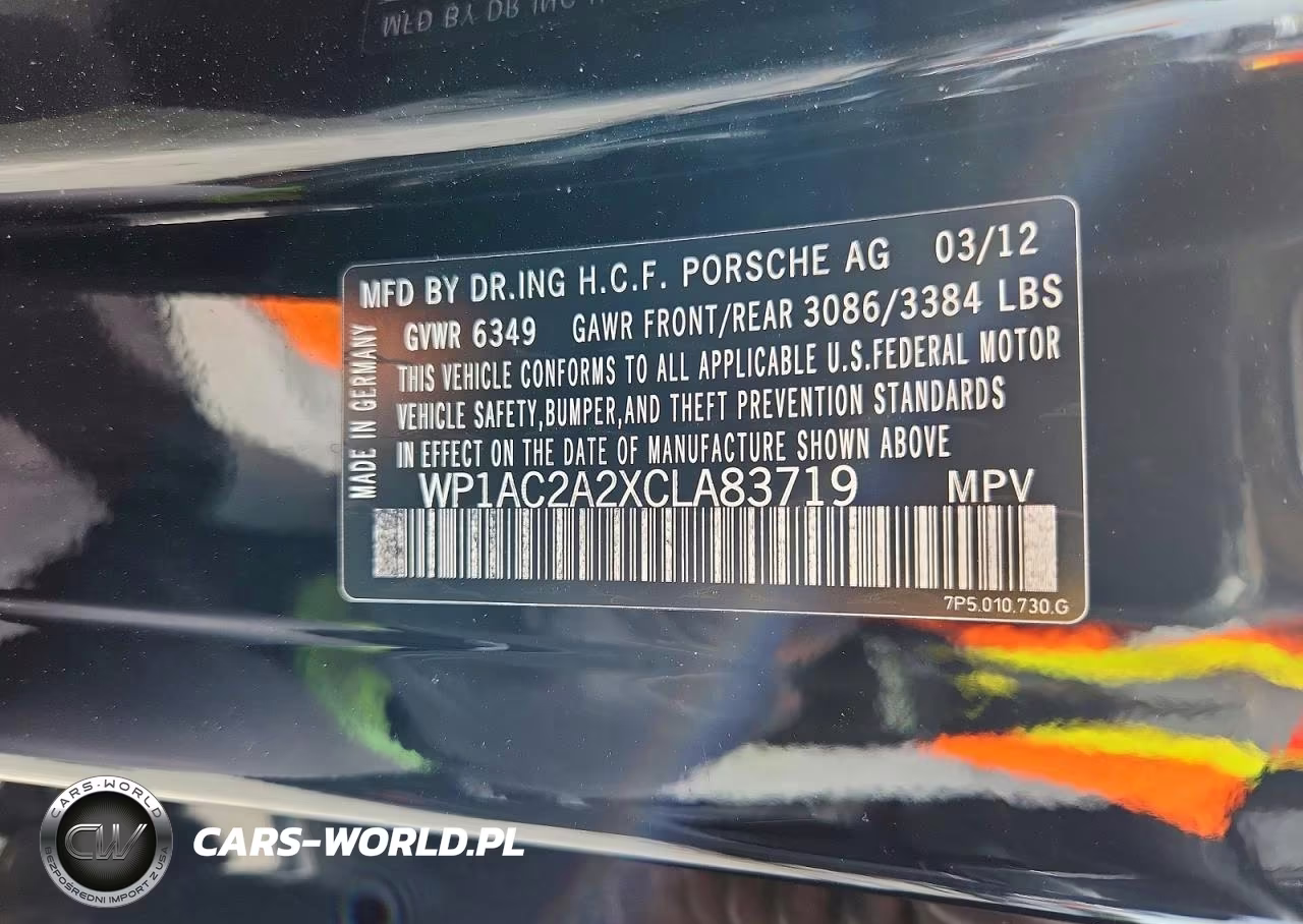 2012 Porsche Cayenne Turbo VIN:WP1AC2A2XCLA83719 - 13