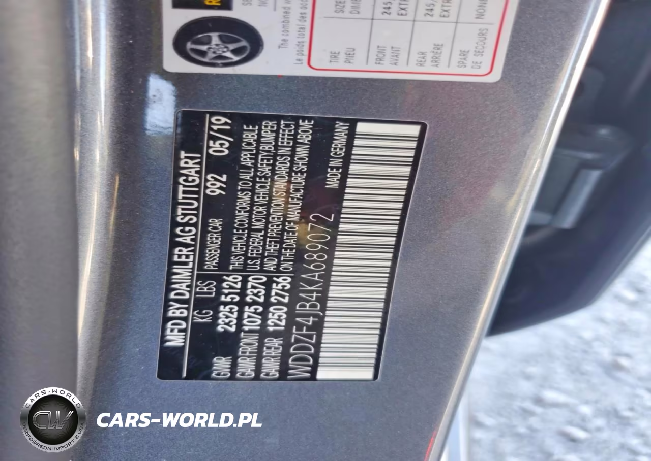 2019 Mercedes-Benz E 300 VIN:WDDZF4JB4KA689072 - 12