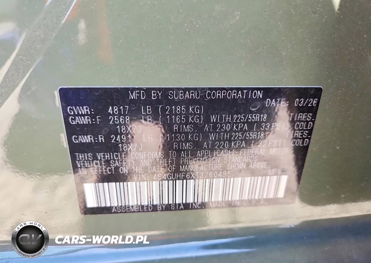 2026 Subaru Crosstrek Sport VIN:4S4GUHF6XT3760495 - 13