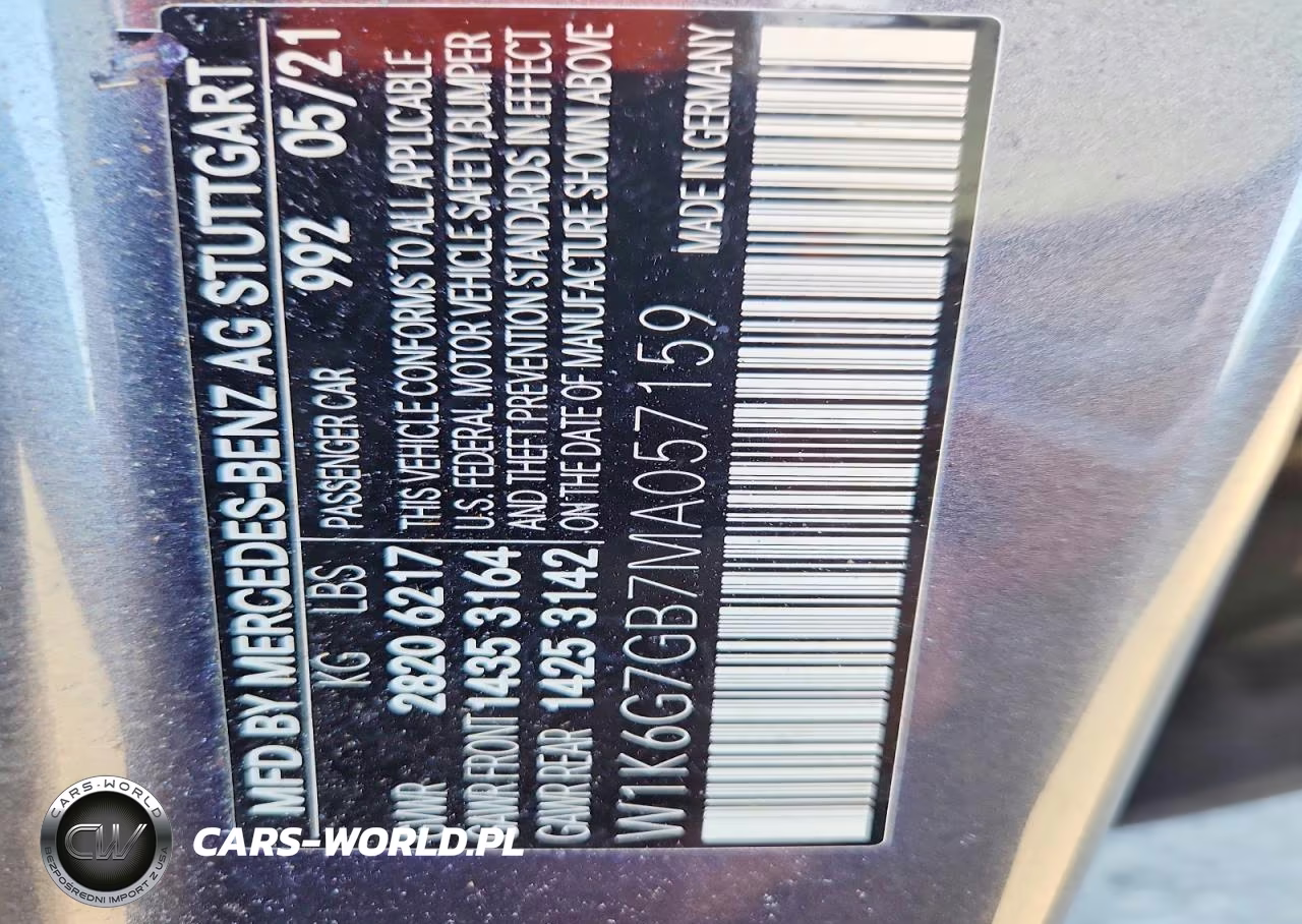 2021 Mercedes-Benz S S580E 4Matic VIN:W1K6G7GB7MA057159 - 13