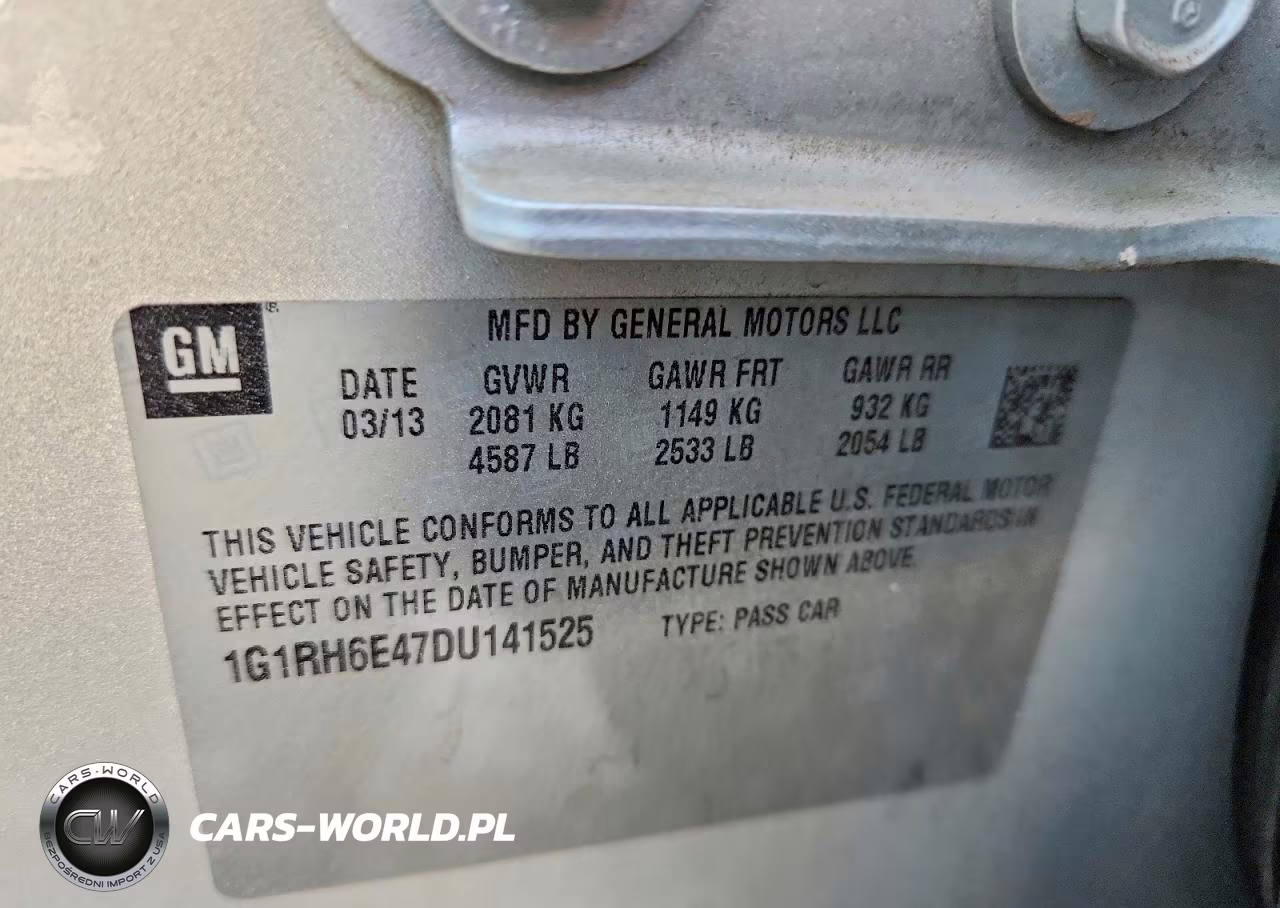 2013 Chevrolet Volt VIN:1G1RH6E47DU141525 - 13