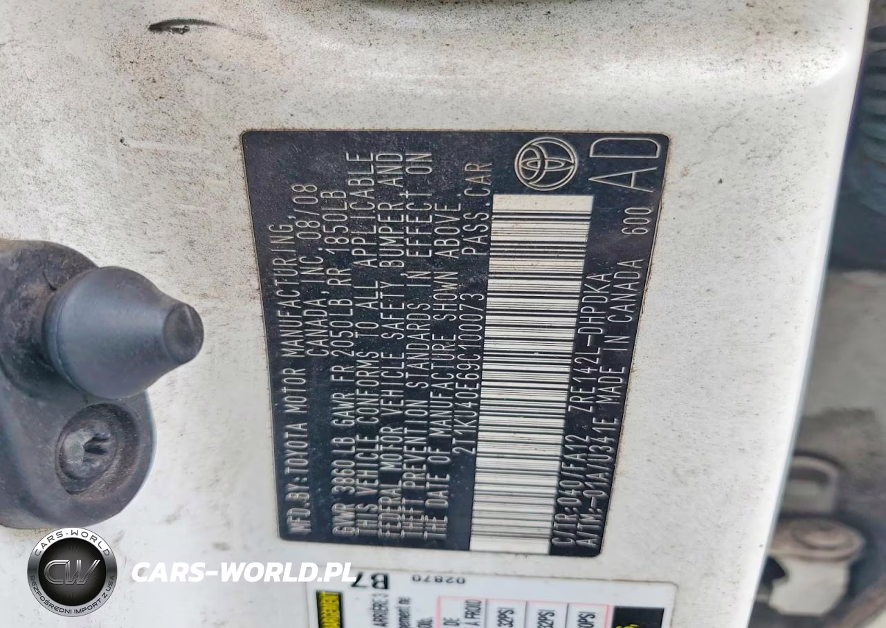 2009 Toyota Matrix Base VIN:2T1KU40E69C100073 - 12