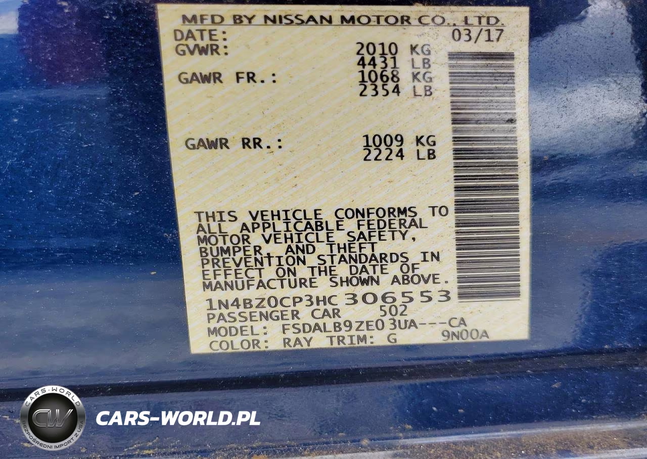2017 Nissan Leaf S VIN:1N4BZ0CP3HC306553 - 12