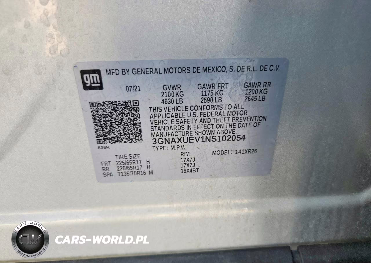 2022 Chevrolet Equinox Lt VIN:3GNAXUEV1NS102054 - 13