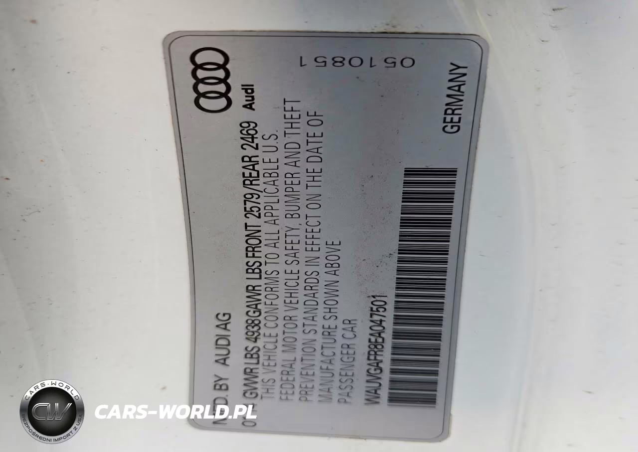 2014 Audi S5 Prestige VIN:WAUVGAFR8EA047501 - 12