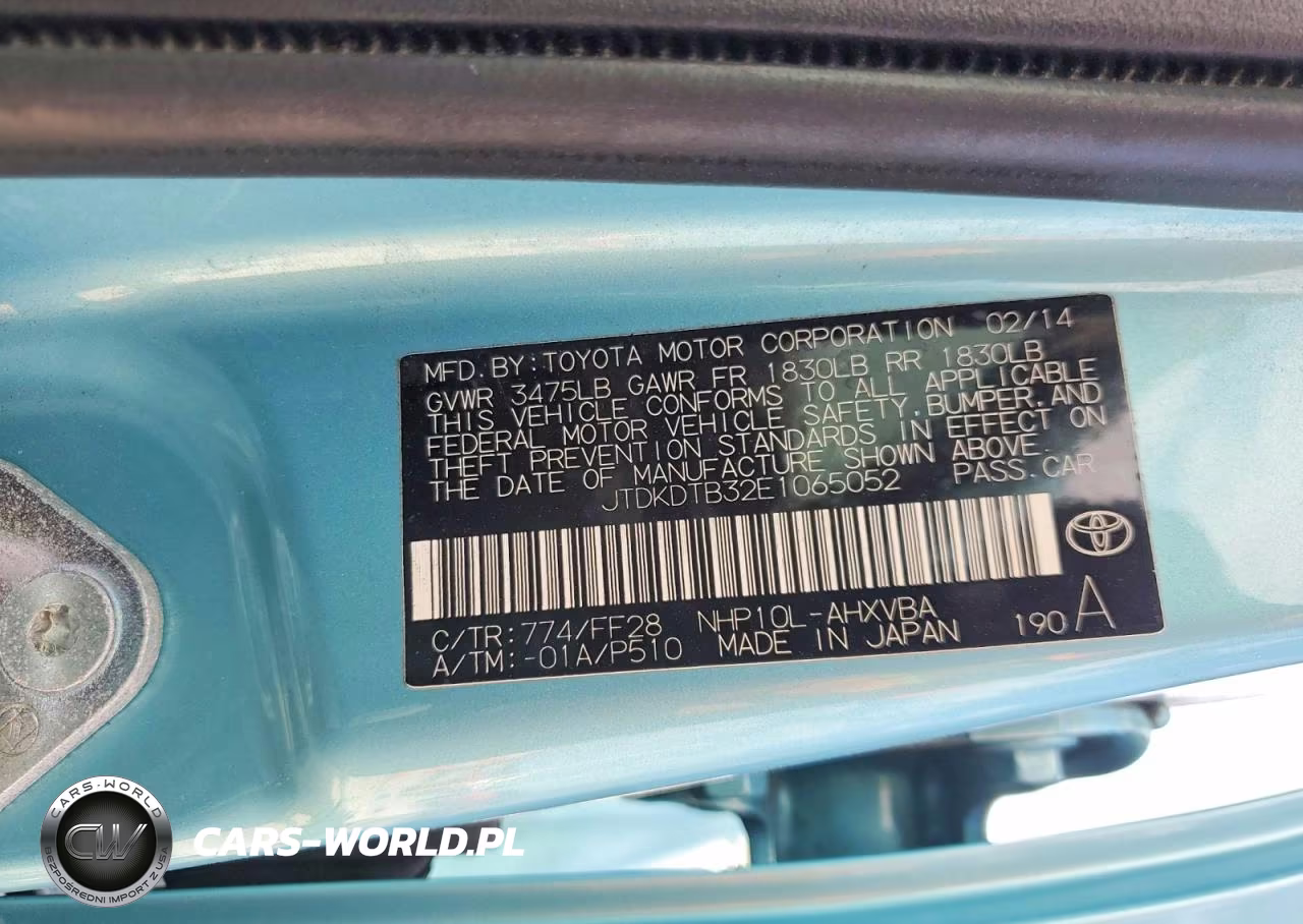 2014 Toyota Prius C Two VIN:JTDKDTB32E1065052 - 14