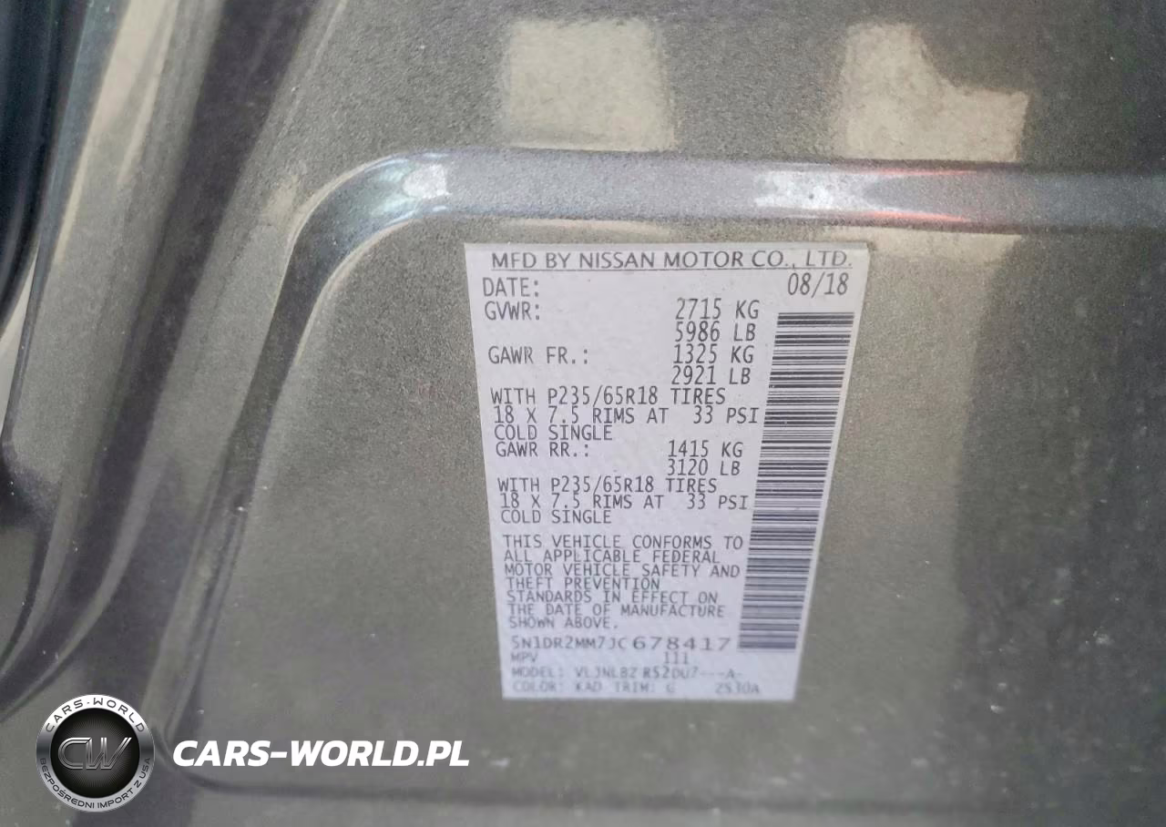 2018 Nissan Pathfinder S VIN:5N1DR2MM7JC678417 - 13