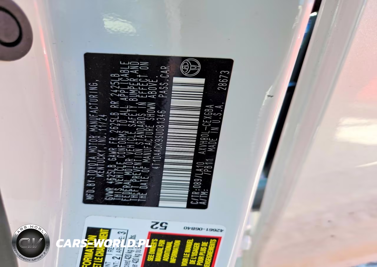 2025 Toyota Camry Xle VIN:4T1DAACK9SU081346 - 12