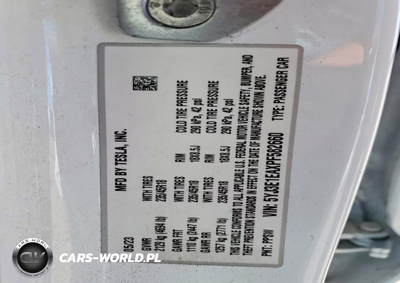 2023 Tesla Model 3 VIN:5YJ3E1EAXPF582660 - 12